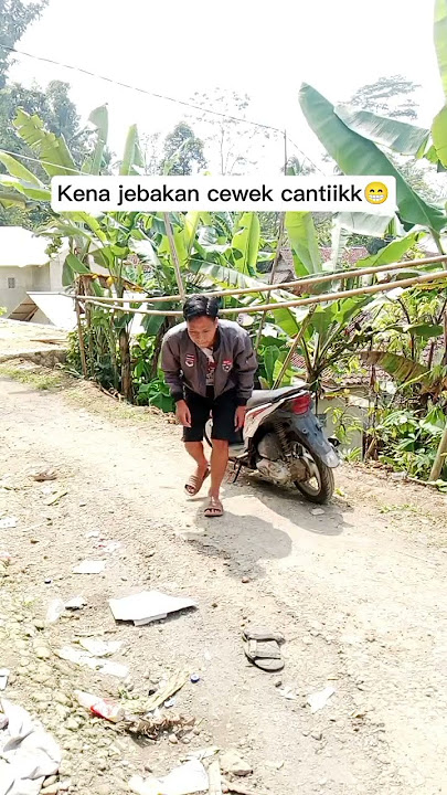 Akibat kepo sama cwek cantik😅motorku hil4ng😣 #ngakak #funny #shortvideo