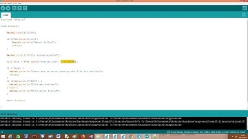ESP32 Arduino FAT file system: write file