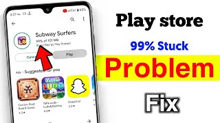 Play store apps 99% stuck problem solved | apps 99% stuck android fix screenshot 2