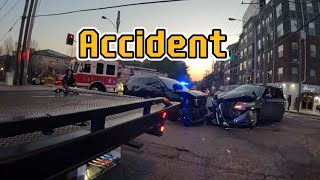 Bumper to bumper accident with a rookie firefighter