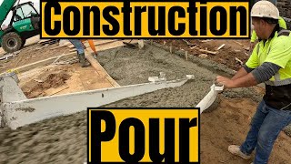 Construction sidewalk Pour| Ready Mix Driver 3824