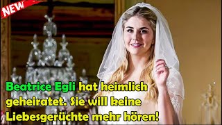 Beatrice Egli hat heimlich geheiratet. Sie will keine Liebesgerüchte mehr hören!