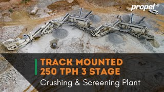 PROPEL | TRACK MOUNTED 250 TPH 3 Stage Crushing and Screening Plant