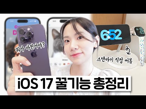   IOS17 뭐가 달라진거야 아이폰 업데이트 꿀기능 총정리ㅣ문자 전화 스탠바이 실제로 써보니