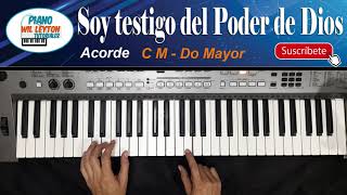 Video thumbnail of "Yo Soy testigo del poder de Dios piano Tutorial"