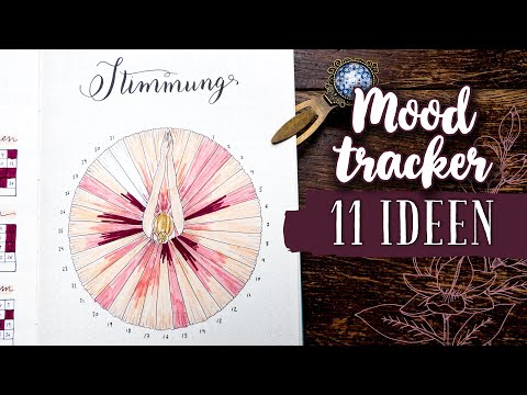 การออกแบบ MOOD TRACKER 11 แบบ im Bullet Journal |  deutsch