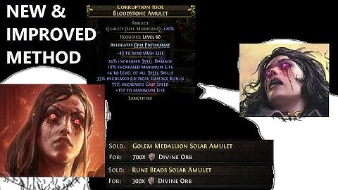 How to ACTUALLY Craft The Ultimate Life Stacking Amulet