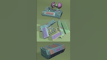 Peek A Boo #3d #hardsurface #cybereagle #blender #indiegame #indiegamedev #art #hardsurface