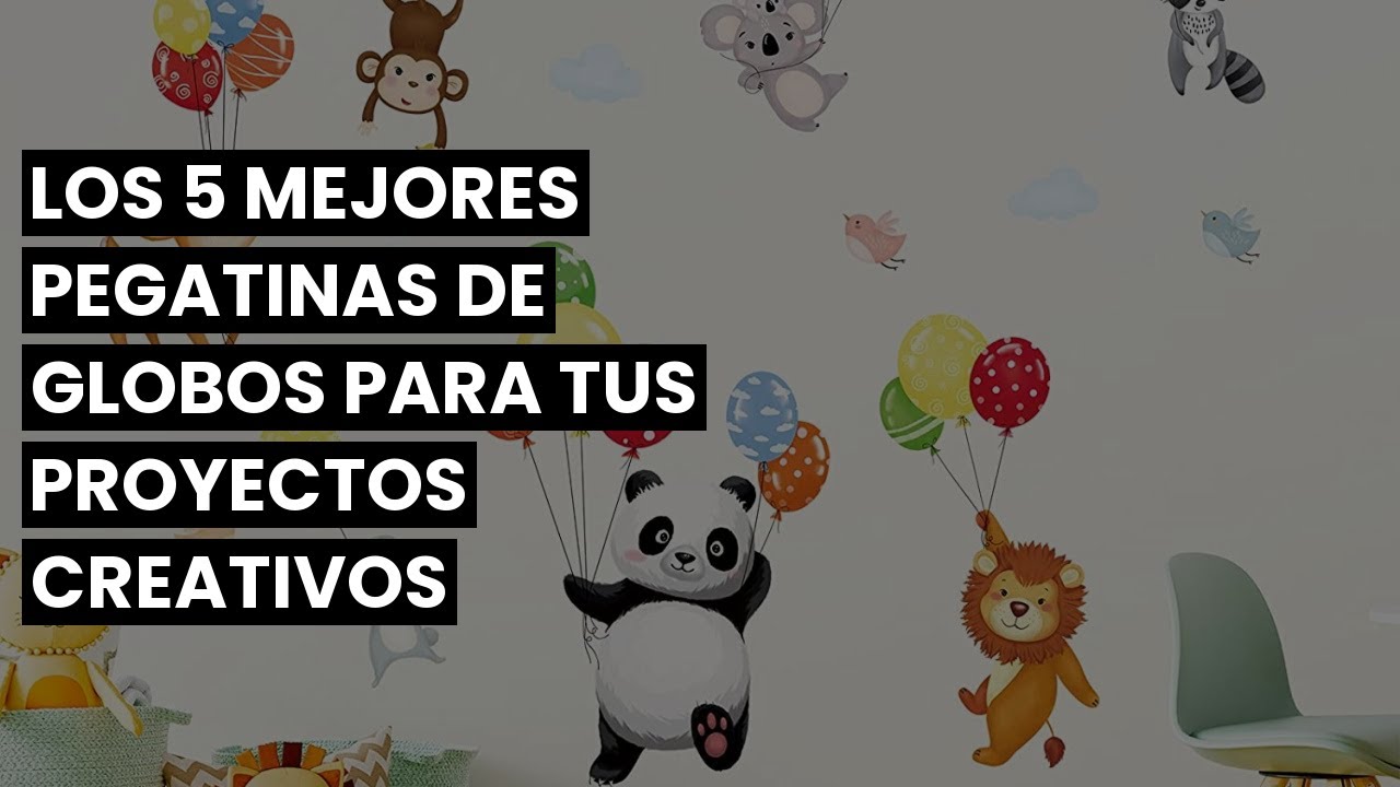 decalmile Pegatinas de Pared Globos Animales Vinilos Decorativos Panda  Ciervo Mono Adhesivos Pared Habitación Infantiles Guardería Dormitorio