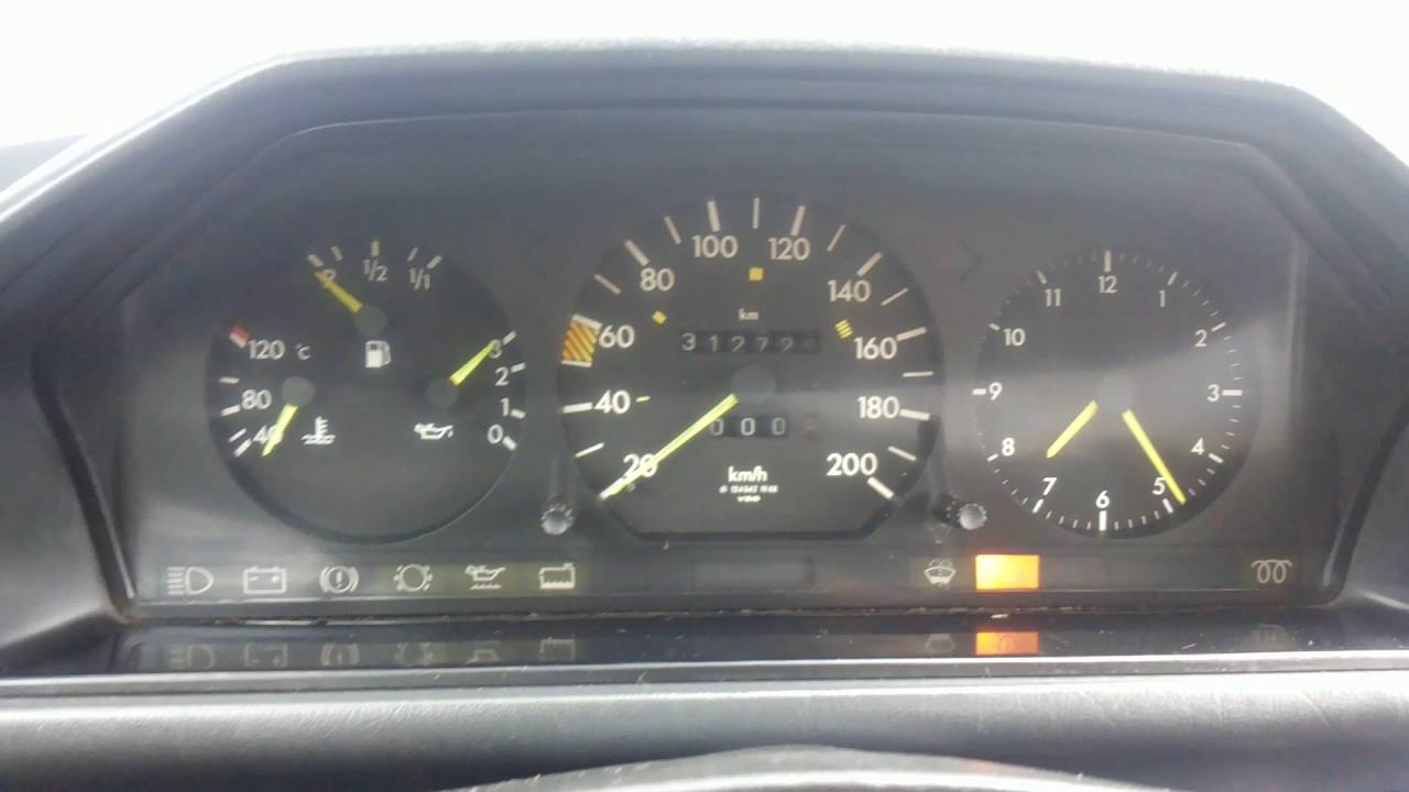 Mercedes w124 250d 1990 Cold Start on 0°C YouTube