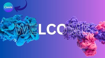 How to Create Transparent Outline Text  Effect in Canva | Try this basic Canva Edit | smoke effect