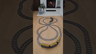 Two Lego Trains On A Double-Figure-Eight Crash Layout