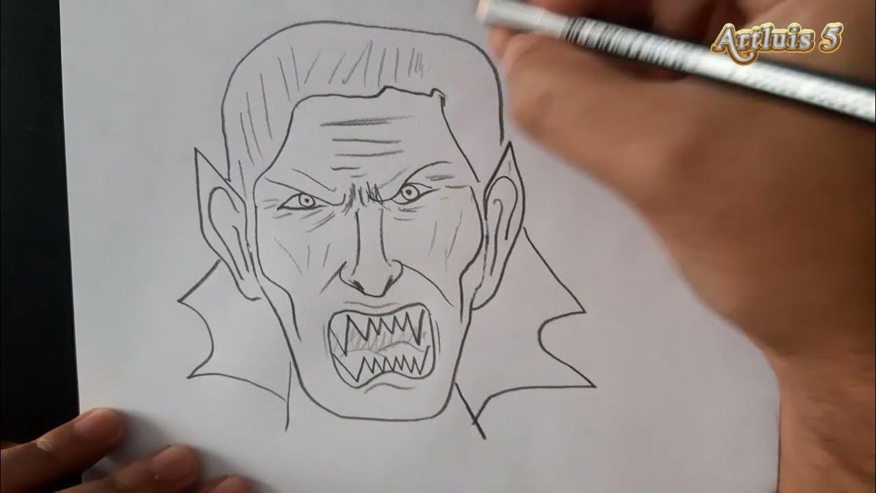 como desenhar uma boca de vampiro｜Pesquisa do TikTok