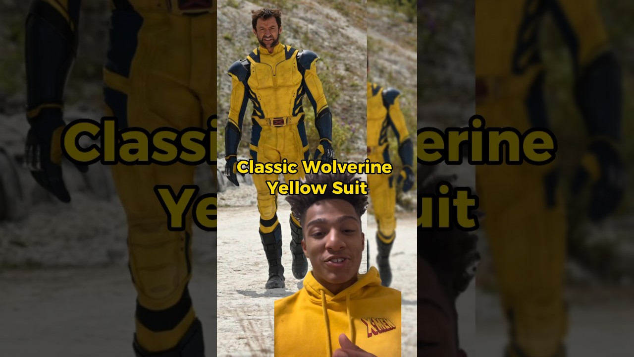 HUGH JACKMAN DONS NEW WOLVERINE YELLOW SUIT In DEADPOOL 3 Long Sleeve HUGH JACKMAN DONS NEW WOLVERINE YELLOW SUIT In DEADPOOL 3 Long Sleeve