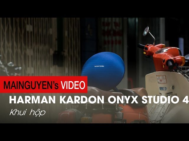 Khui thùng Harman Kardon Onyx Studio 4: Màu mới, pin trâu hơn, kết nối 100 loa - www.mainguyen.vn