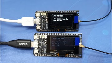 ESP32 - LoRa Sender and Receiver Testing