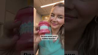 PSA to wear your rubber bands! I don’t just use them for fun 😂 it’s to help your braces come off