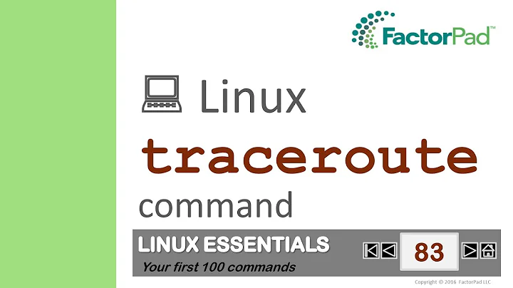 Linux traceroute command summary with examples