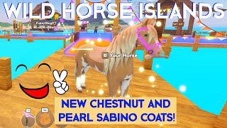 Roblox Wild Horse Islands 🐴 V1 Friesian 🤎 Chestnut Overo!