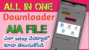 All in One Android Video DownloaderApp Kodular aia file or Source code In telugu