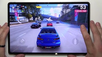 ASPHALT 9 on LENOVO Tab P12 Pro // Gameplay on Highest Graphical Settings // Performance Test