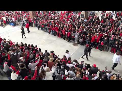 2021 National Champions Georgia Bulldogs Celebration Dawg Walk 