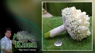 TULIP BRIDAL BOUQUET | Tips How to make Tulip Bridal Bouquet | ARRANGING TECHNEQUIS