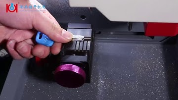 How to cut dimple keys Mul T Lock keys SEC E9 automatic key cutting machine
