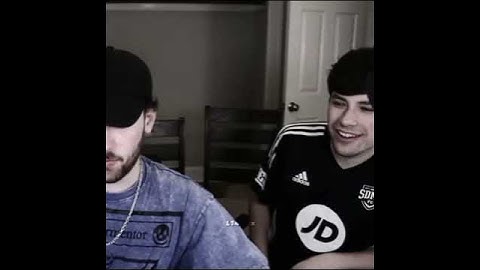 Sapnap trying his best not to look at Karl shirtless