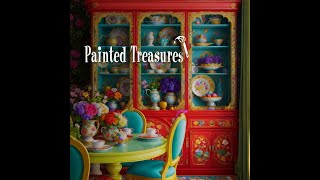 Painted Treasures: Colorful Dining Room Ideas for China Cabinet Makeover