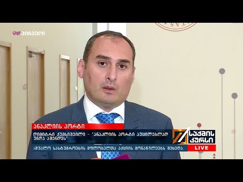 დიმიტრი ქუმსიშვილი - „ანაკლიის პორტი აუცილებლად უნდა აშენდეს“