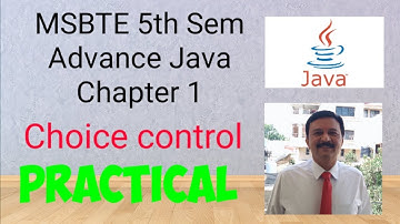 #ajp #advancejava   MSBTE 5th SEM Advance Java CHOICE control practical