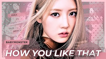 [AI COVER]  How You Like That (Coachella ver.)  x  BABYMONSTER  |  org. by BLACKPINK