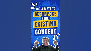 Three Great Ways to Repurpose Your Existing Content!