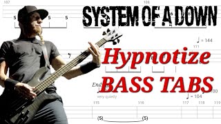 System of a Down - Hypnotize | Play Along BASS TABS | Tutorial | Lesson