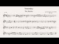 YESTERDAY: Bb inst (clarinete, trompeta, saxo soprano/tenor) (partitura con playback)