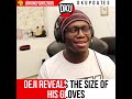 Deji REVEALS his GLOVE SIZE for his BOXING match June 5th against Vinnie Hacker