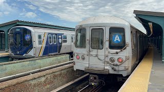 IND Fulton St Line: Brooklyn and Lefferts Blvd bound (A) Trains @ 104th Street (R46, R211A)