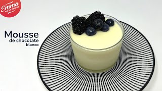 MOUSSE o crema de CHOCOLATE BLANCO | Postre perfecto para celebrar San Valentín