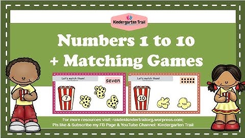 Counting Popcorns 1 to 10 + Games │FREE Downloadable PowerPoint