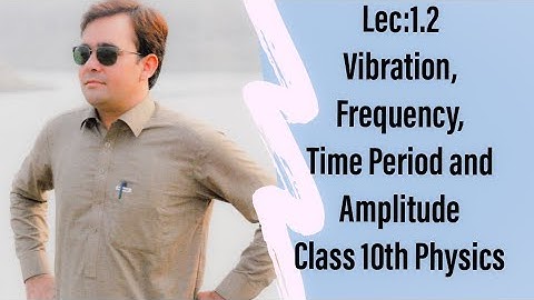 Lec 1.2. Vibration, Time period, Frequency and Amplitude. Class 10 Physics. Urdu/Hindi.