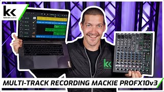 How To Multi Track Record Using Mackie ProFX10v3 USB Audio Mixing Console