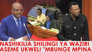 MBUNGE MPINA ATIKISA BUNGE SPIKA AKAA KIMYA 'NASHIKILIA SHILINGI YA WAZIRI ASEME UKWELI SIKUBALI '