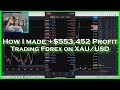 How I made $553,452 trading forex on XAU/USD (Gold) today - Live Trade Breakdown