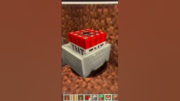 TNT tree trap #minecraft