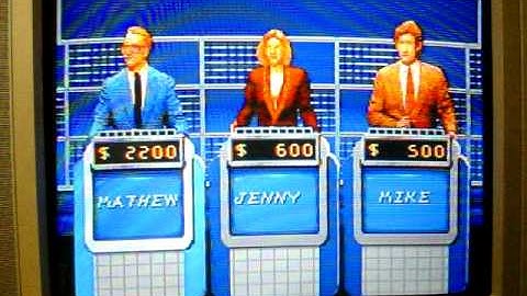 SNES Jeopardy! Deluxe Edition Run Game 5 Part 1