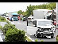 【群馬・事故】北関東道17台が絡む追突事故 男女6人が救急搬送(2020年5月19日撮影)