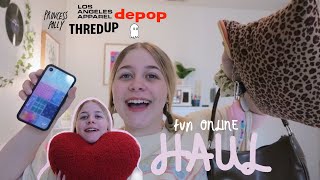 trendy try-on haul! (princesspolly, thredUP, depop etc.)