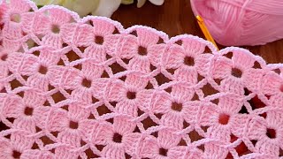Wow, super easy eye catching Crochet stitch baby blanket knitting pattern
