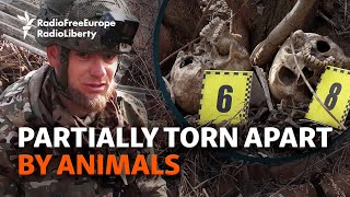 Remains Of Russian Soldiers Dug Out By Ukrainians Under Fire In Donetsk Region